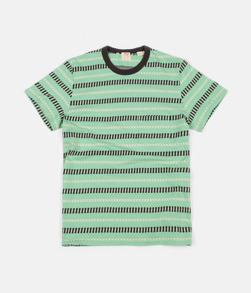 Levi's® Vintage Clothing 1960's Casuals Stripe Pocket T-Shirt - Mint Stripe