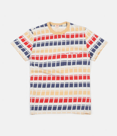 Levi's® Vintage Clothing 1960's Casuals Stripe Pocket T-Shirt - Red Block