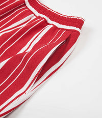 Libertine-Libertine Front Shorts - Off White / Red Stripe thumbnail