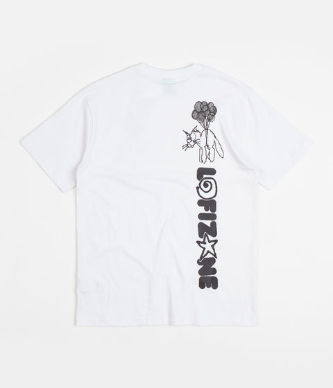 Lo-Fi Balloons T-Shirt in White