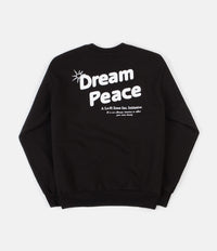 Lo-Fi Dream Peace Crewneck Sweatshirt - Black thumbnail