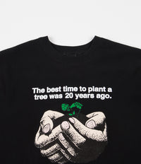 Lo-Fi Plant Crewneck Sweatshirt - Black thumbnail