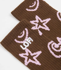 Lo-Fi Shapes Socks - Brown thumbnail