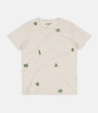 Mollusk Hemp Cactus Garden T-Shirt - Natural thumbnail