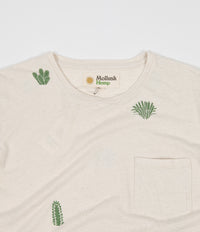 Mollusk Hemp Cactus Garden T-Shirt - Natural thumbnail