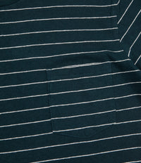 Mollusk Hemp Stripe T-Shirt - Indigo / Natural Stripe thumbnail