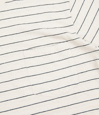 Mollusk Hemp Stripe T-Shirt - Natural / Indigo Stripe thumbnail