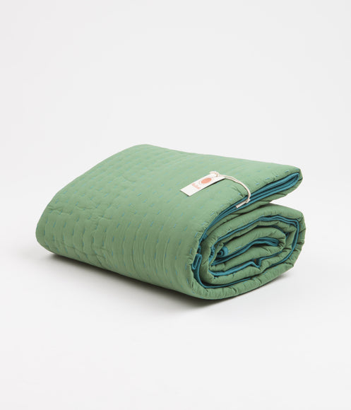 Mollusk Quilted Blanket - Mustard / Moss