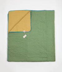 Mollusk Quilted Blanket - Mustard / Moss thumbnail