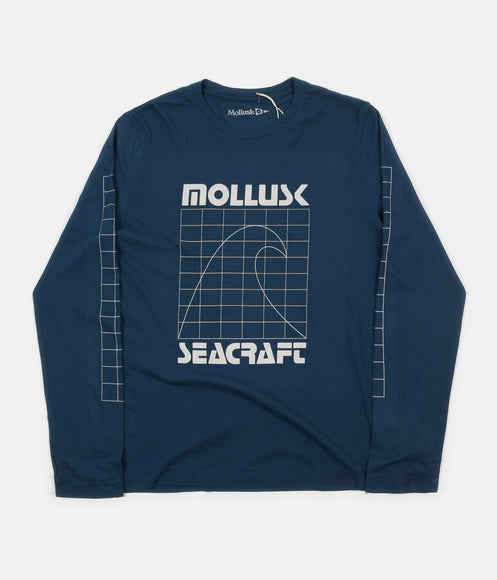 Mollusk Seacraft Long Sleeve T-Shirt - Navy Indigo