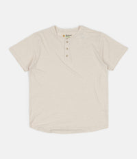Mollusk Short Sleeve Henley T-Shirt - Natural thumbnail