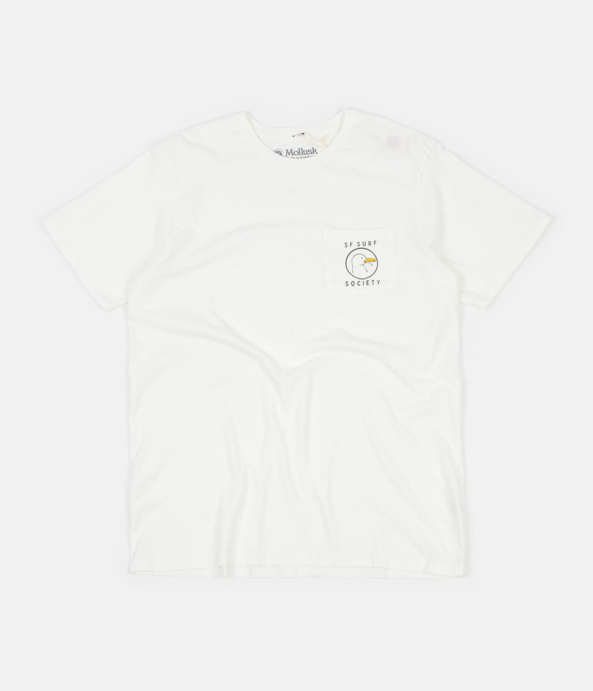 Mollusk Surf Society T Shirt   White   Always in Colour