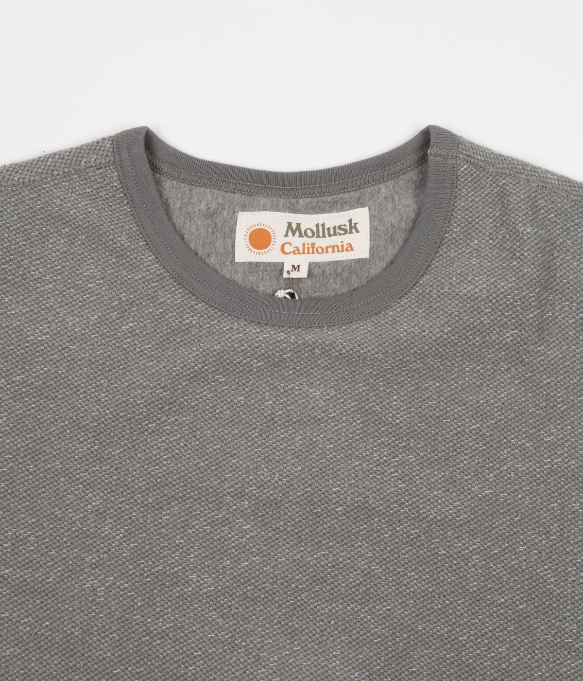 Mollusk Wave Patch Crewneck Sweatshirt - Cloud Grey | Always in Colour