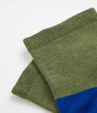 Mollusk Womens Color Block Socks - Moss thumbnail
