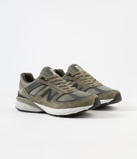New Balance 990v5 Made In US Shoes - Covert Green / Green Camo thumbnail