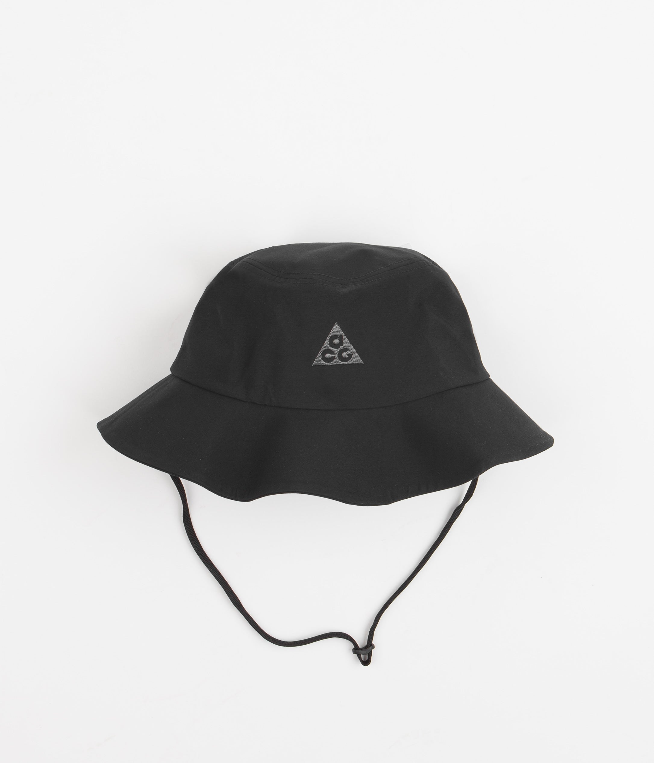 nike black bucket hat with string
