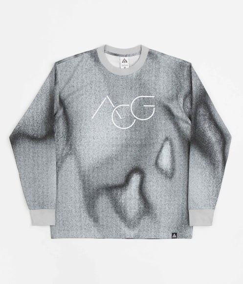 Nike ACG Print Long Sleeve T-Shirt - Photon Dust / Pure Platinum / Light Smoke Grey