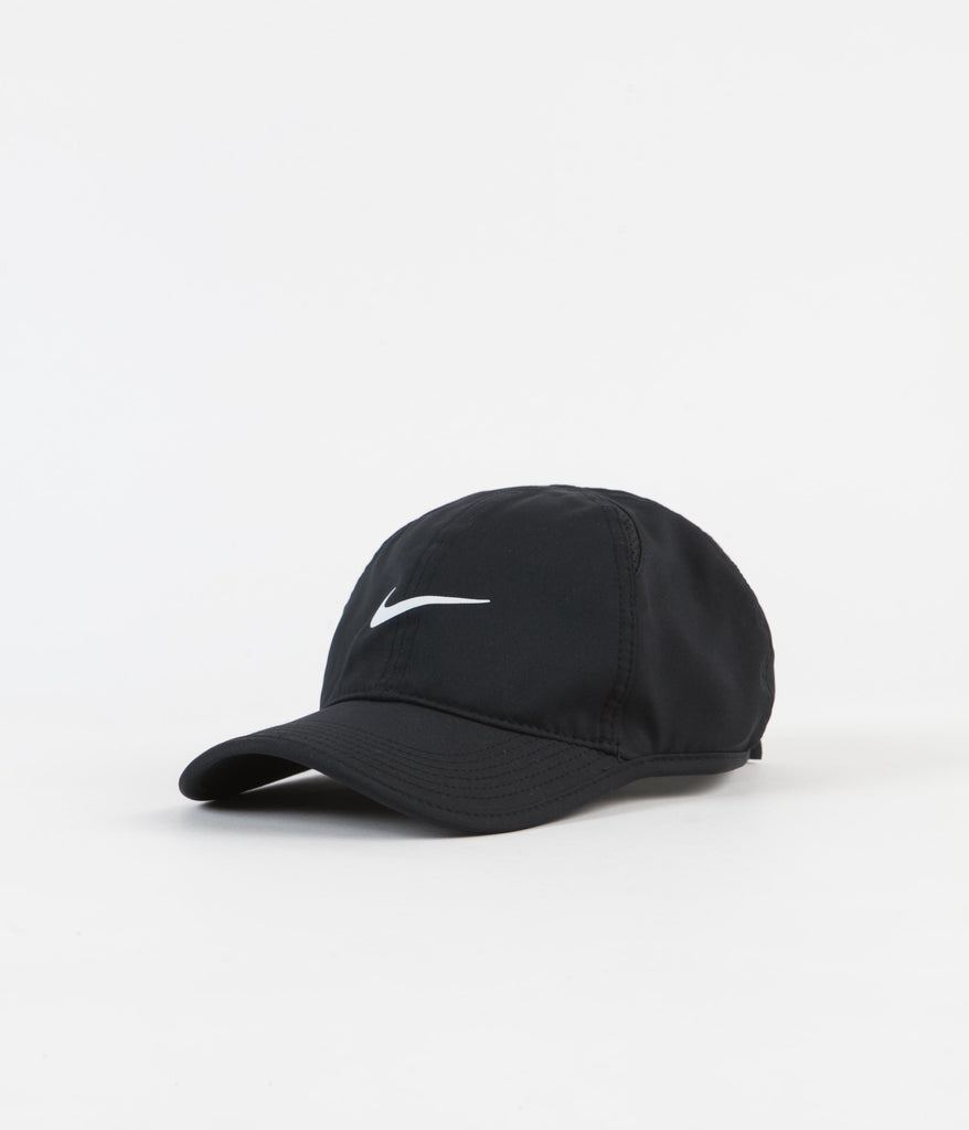 Nike AeroBill Featherlight Cap - Black / Black / White | Always in Colour