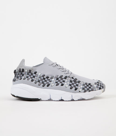 Nike Air Footscape Woven NM Shoes - Wolf Grey / Black - Dark Grey - White