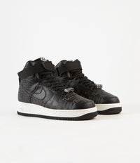 Nike Air Force 1 High '07 Premium Shoes - Black / Black - Sail - Vast Grey thumbnail