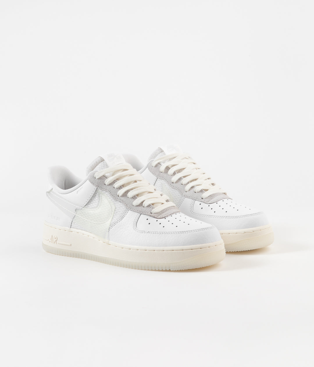 Nike Air Force 1 LV8 White/Sail Translucent Swoosh