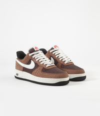 Nike Air Force 1 Premium Shoes - Red Bark / Sail - Earth - University Red thumbnail