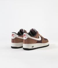 Nike Air Force 1 Premium Shoes - Red Bark / Sail - Earth - University Red thumbnail