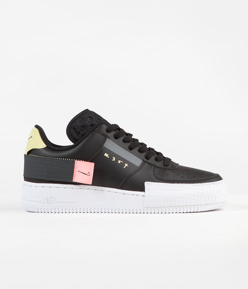 Nike Air Force 1 Type Shoes - Black / Anthracite - Zinnia - Pink Tint