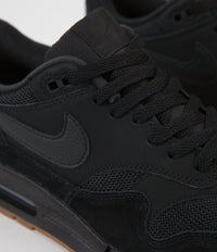 Nike Air Max 1 Shoes - Black / Black - Black - Gum Med Brown thumbnail