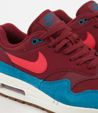 Nike Air Max 1 Shoes - Team Red / Red Orbit - Green Abyss - White thumbnail