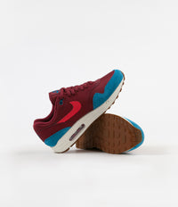 Nike Air Max 1 Shoes - Team Red / Red Orbit - Green Abyss - White thumbnail