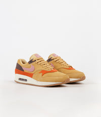 Nike Air Max 1 Shoes - Wheat Gold / Rust Pink - Baroque Brown thumbnail