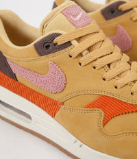 Nike Air Max 1 Shoes - Wheat Gold / Rust Pink - Baroque Brown thumbnail