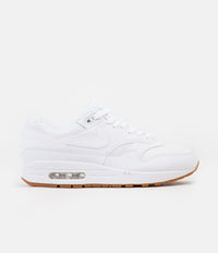 Nike Air Max 1 Shoes - White / White - White - Gum Med Brown thumbnail