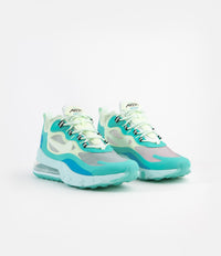 Nike Air Max 270 React Shoes - Hyper Jade / Frosted Spruce - Barely Volt thumbnail