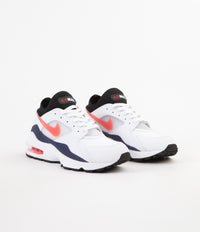 Nike Air Max '93 Shoes - White / Habanero Red - Neutral Indigo - Black thumbnail