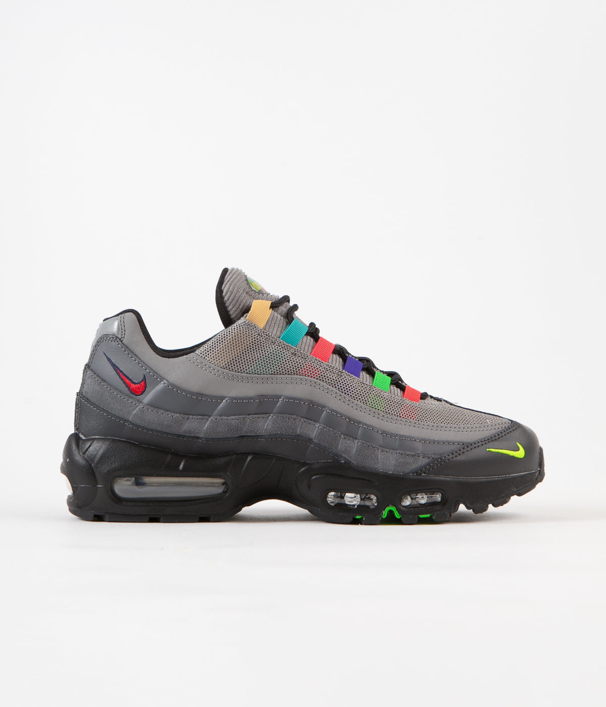 【NIKE】NIKE AIR MAX 95 SE Nike Air Max 95 SE Shoes - Light Charcoal / University Red