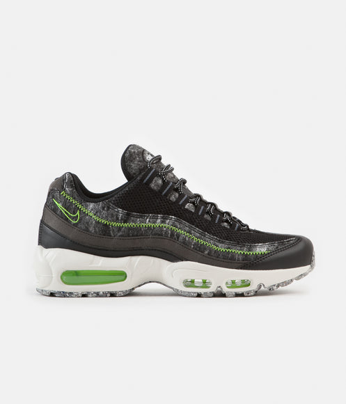 Nike Air Max 95 Shoes - Black / Electric Green - Smoke Grey