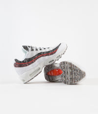 Nike Air Max 95 Shoes - White / Photon Dust - Bright Crimson thumbnail