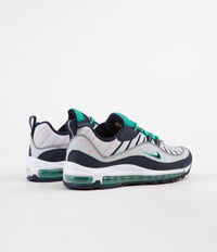 Nike Air Max 98 Shoes - Pure Platinum / Obsidian - Kinetic Green thumbnail