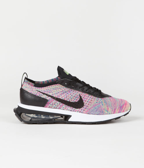 Nike Air Max Flyknit Racer Shoes - Ghost Green / Black - Pink Blast - Photo Blue
