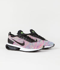 Nike Air Max Flyknit Racer Shoes - Ghost Green / Black - Pink Blast - Photo Blue thumbnail