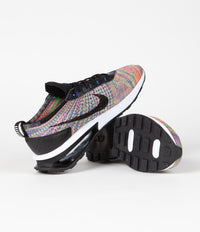 Nike Air Max Flyknit Racer Shoes - Multicolour / Black - Racer Blue - White thumbnail