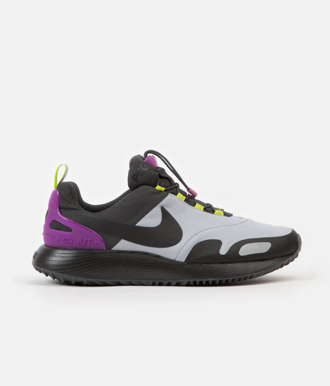 Nike Air Pegasus A/T Shoes in Anthracite and Black and Wolf Grey - Hyper Violet