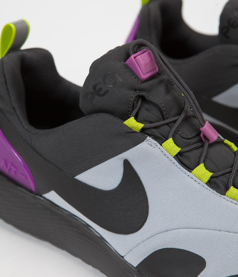 Nike Air Pegasus A/T Shoes in Anthracite and Black and Wolf Grey - Hyper Violet
