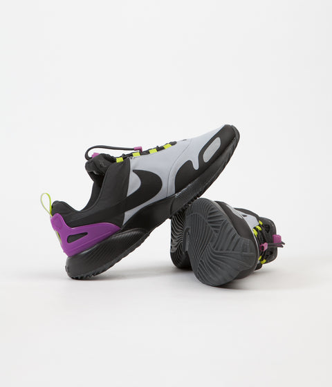 Nike Air Pegasus A/T Shoes in Anthracite and Black and Wolf Grey - Hyper Violet