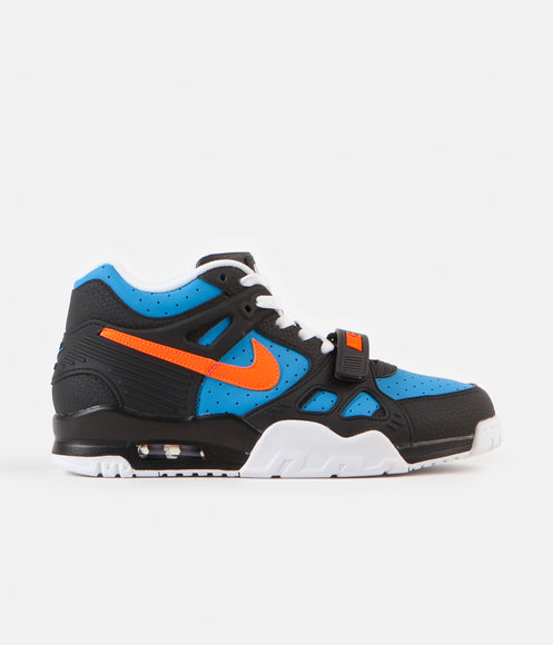 Nike Air Trainer 3 Shoes - Black / Total Orange - Laser Blue - Black