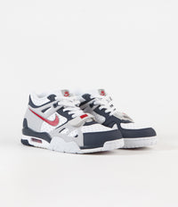 Nike Air Trainer 3 Shoes - Midnight Navy / University Red - White thumbnail