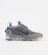 Nike Air Vapormax 2020 Flyknit Shoes - Particle Grey / Dark Obsidian - Racer Blue thumbnail