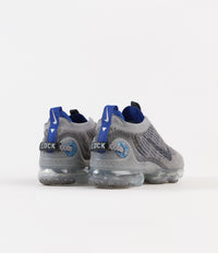 Nike Air Vapormax 2020 Flyknit Shoes - Particle Grey / Dark Obsidian - Racer Blue thumbnail